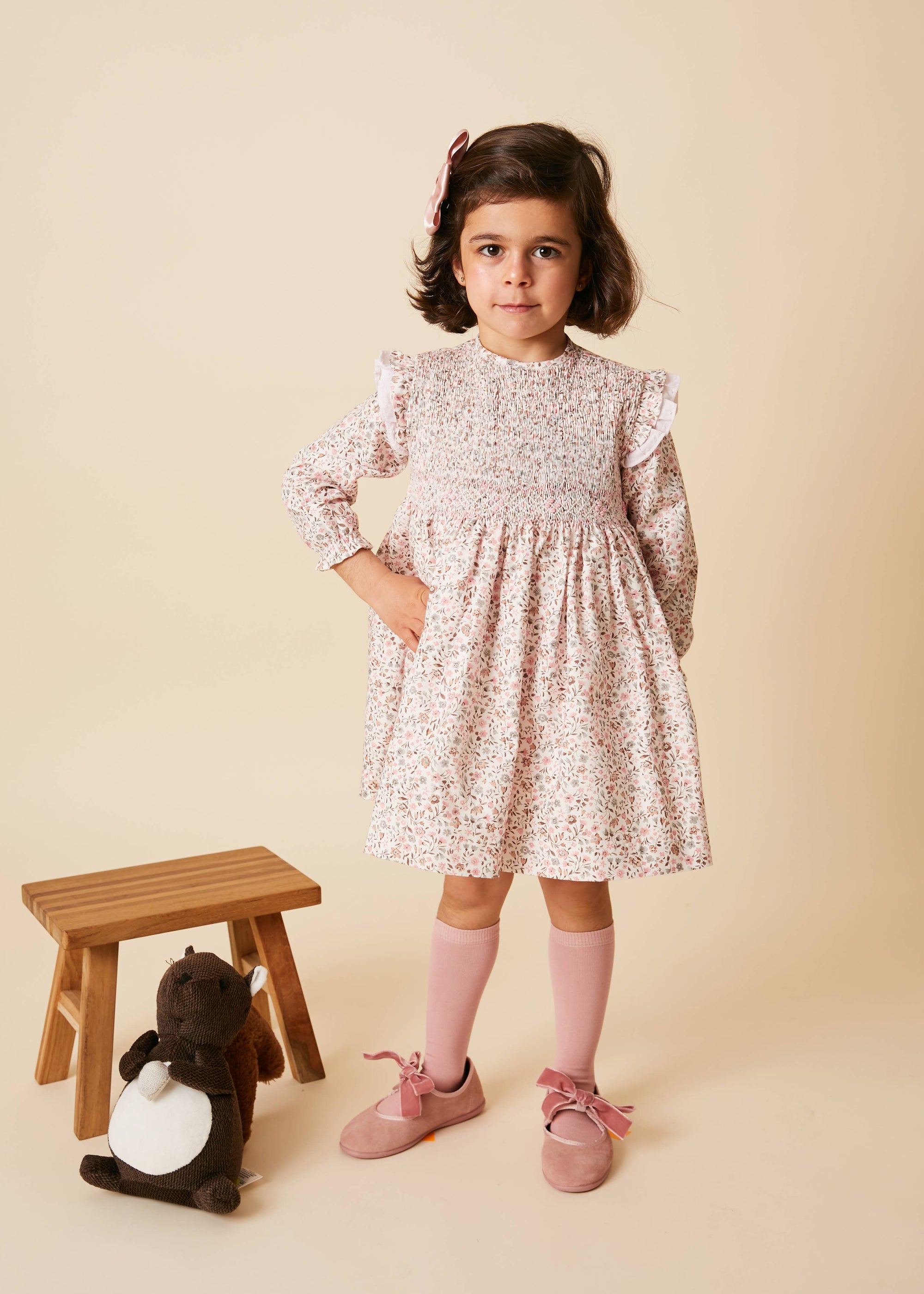 Camellia Floral Smock Dress