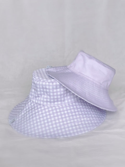 Lilac Reversible Bucket Hat - børnemodel